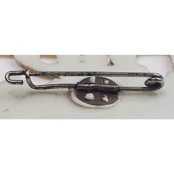 1920s German Celluloid Brooch Silent Film IT ATTRACTED THREE FELLOWS Pin Vtg - Picture 7 of 11